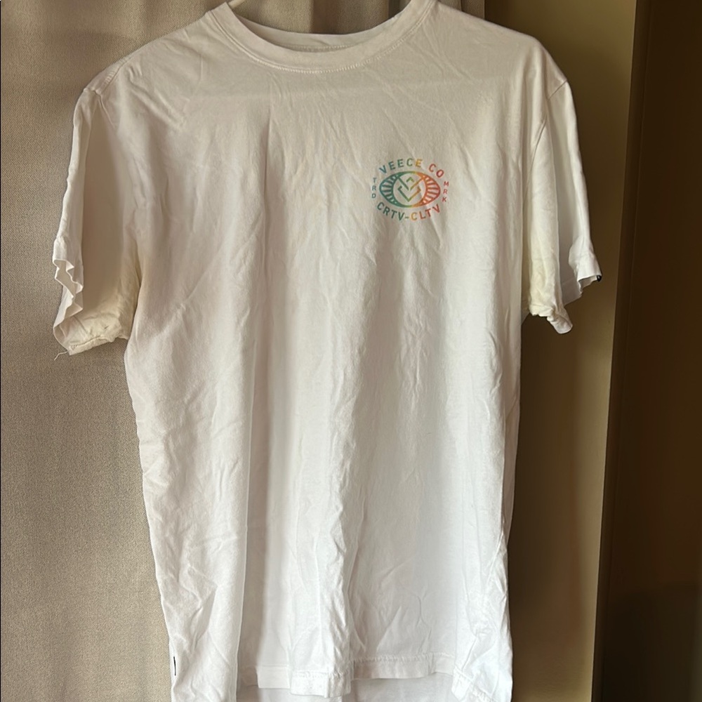 White Short Sleeve Crew Neck Tee